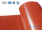 Rotes silikonumhülltes Fiberglas-Gewebe für Brandverhütungs-Arbeiten
