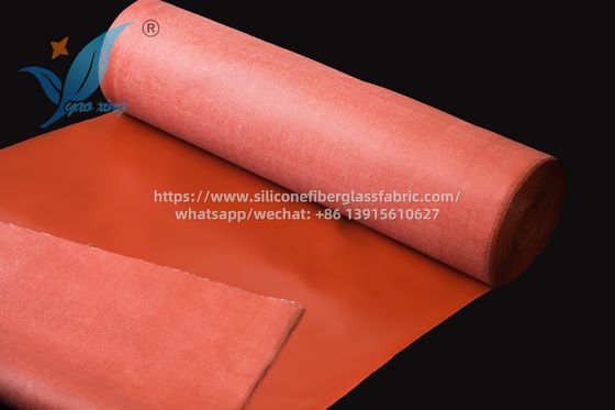 1.  5m breites, silikonbeschichtetes Glasfasergewebe für Brandschutztüren, hochfest, weiche Textur