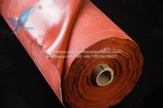 1.  5m breites, silikonbeschichtetes Glasfasergewebe für Brandschutztüren, hochfest, weiche Textur