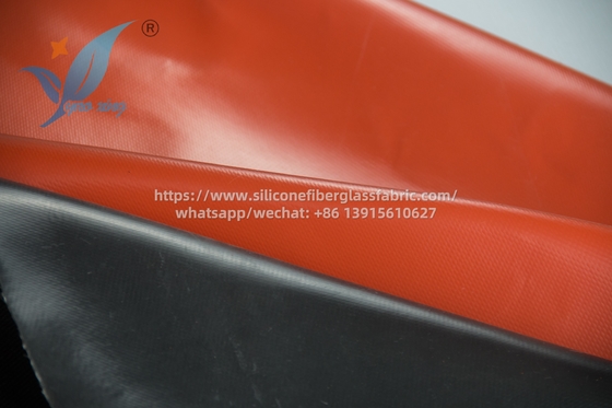 Besonders großes, wärmebeständiges, mit Silikon beschichtetes Glasfasergewebe
