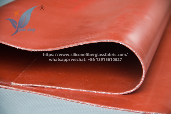 Rotes Silikon-Glasfaser-Gewebe für Brandschutzdecken und Dehnungsfugen