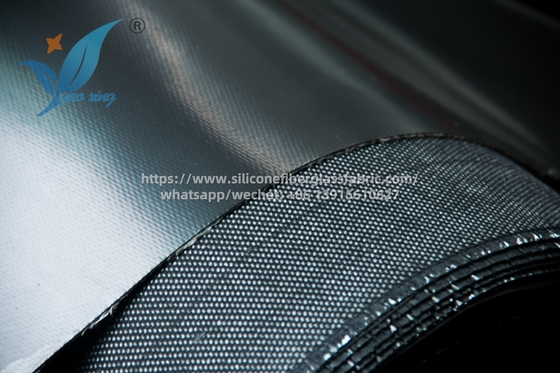 1 mm Silikon Gummi überzogen Glasfaser Schweißdecke Feuerdichte Stoff
