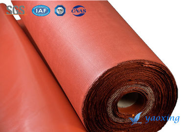 Feuerfester Twill gesponnener 0.42mm silikonumhüllter Fiberglas-Stoff