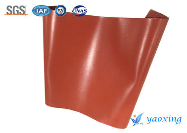1.5mm rotes Simplex-silikonumhülltes Fiberglas-Gewebe