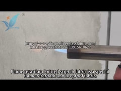 Brennprüfung von elastischem Flammschutzgewebe